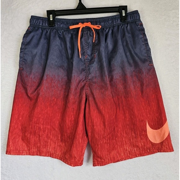 Nike Men's Orange/Blue Graphic Board Shorts Size‎ XL - Picture 1 of 12